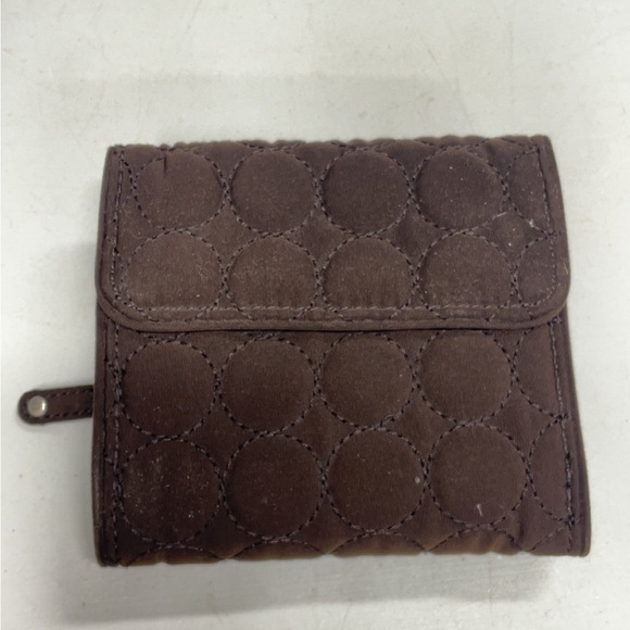 Vera Bradley Chocolate Quilted Wallet - Picture 2 of 3